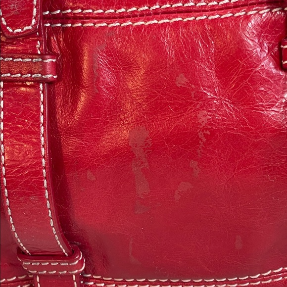 Francesco Biasia Red Leather Hobo Bag - Picture 6 of 13